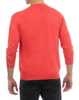 USPA Men's Long Sleeve Cotton Overdyed Sweater Vintage Red
