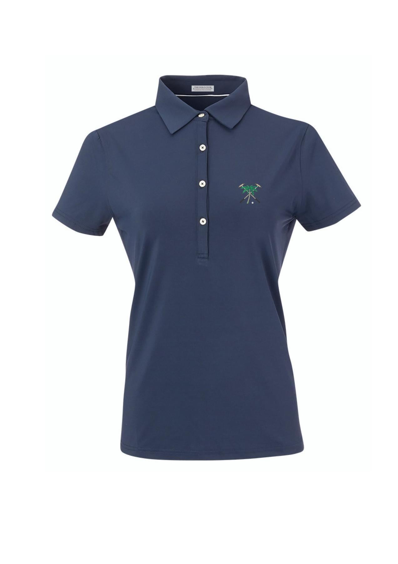 The Polo Club Women's Micropoly Performance Polo Navy