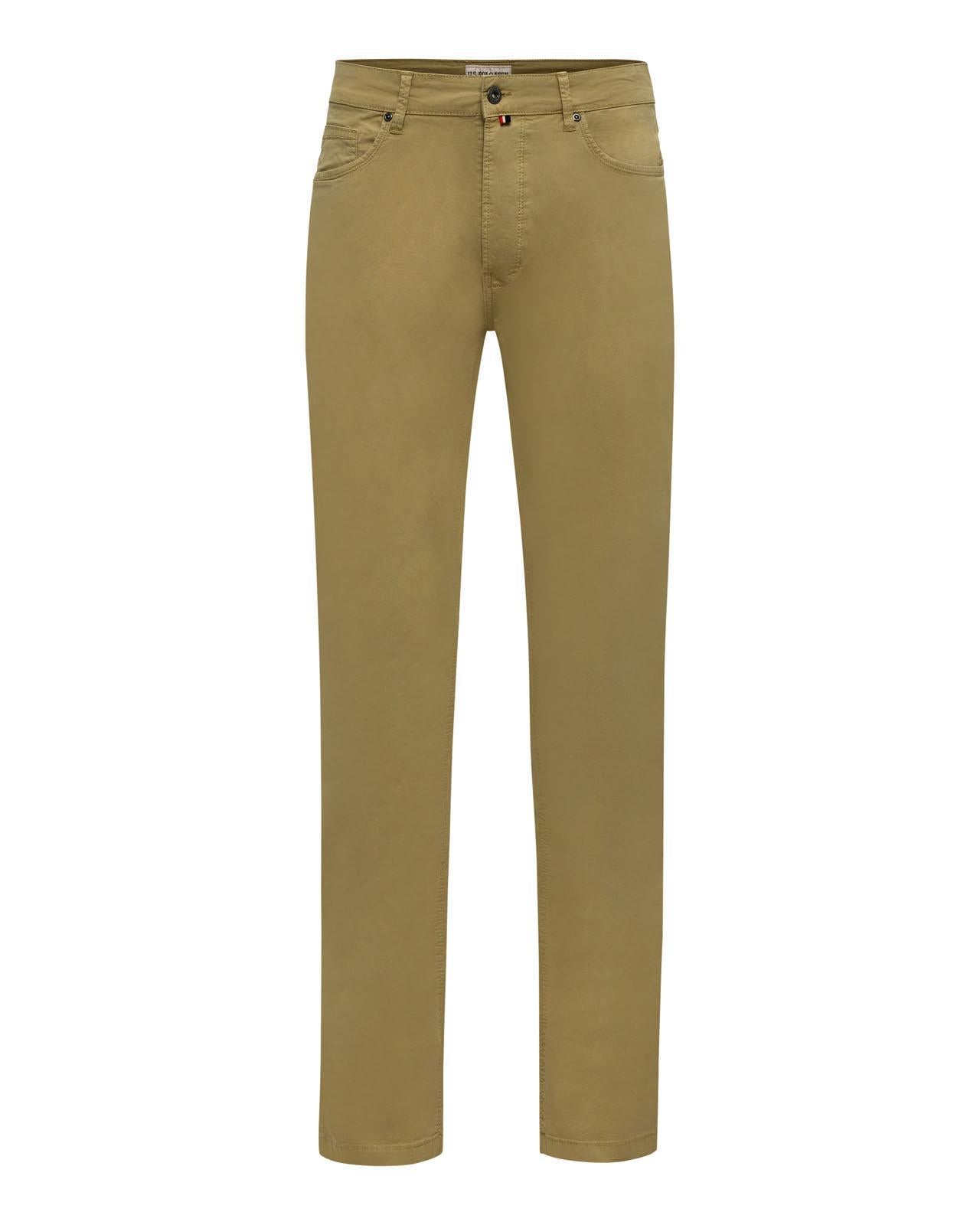 USPA Men's 5-Pocket Stretch Twill Overdyed Pant Khaki