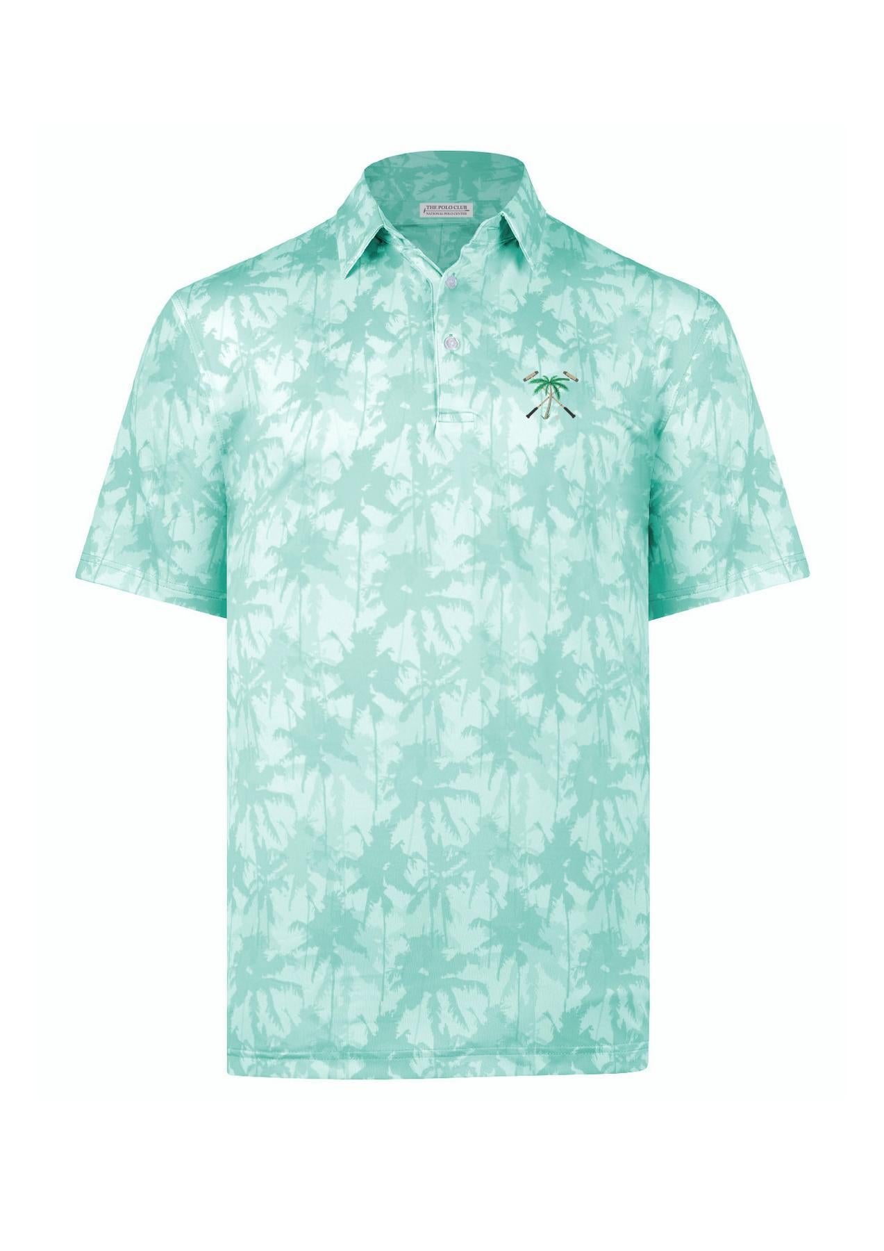 The Polo Club Men's Micropoly Performance Polo Palms Away