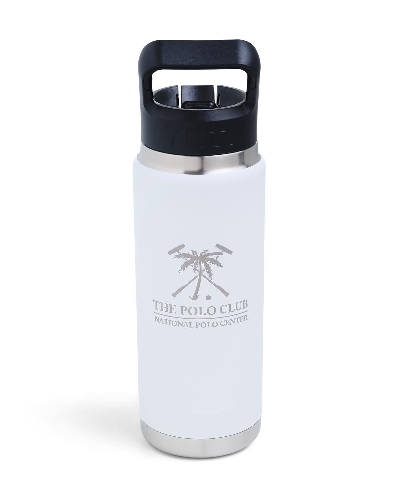The Polo Club Yeti Rambler 26oz Straw Bottle White