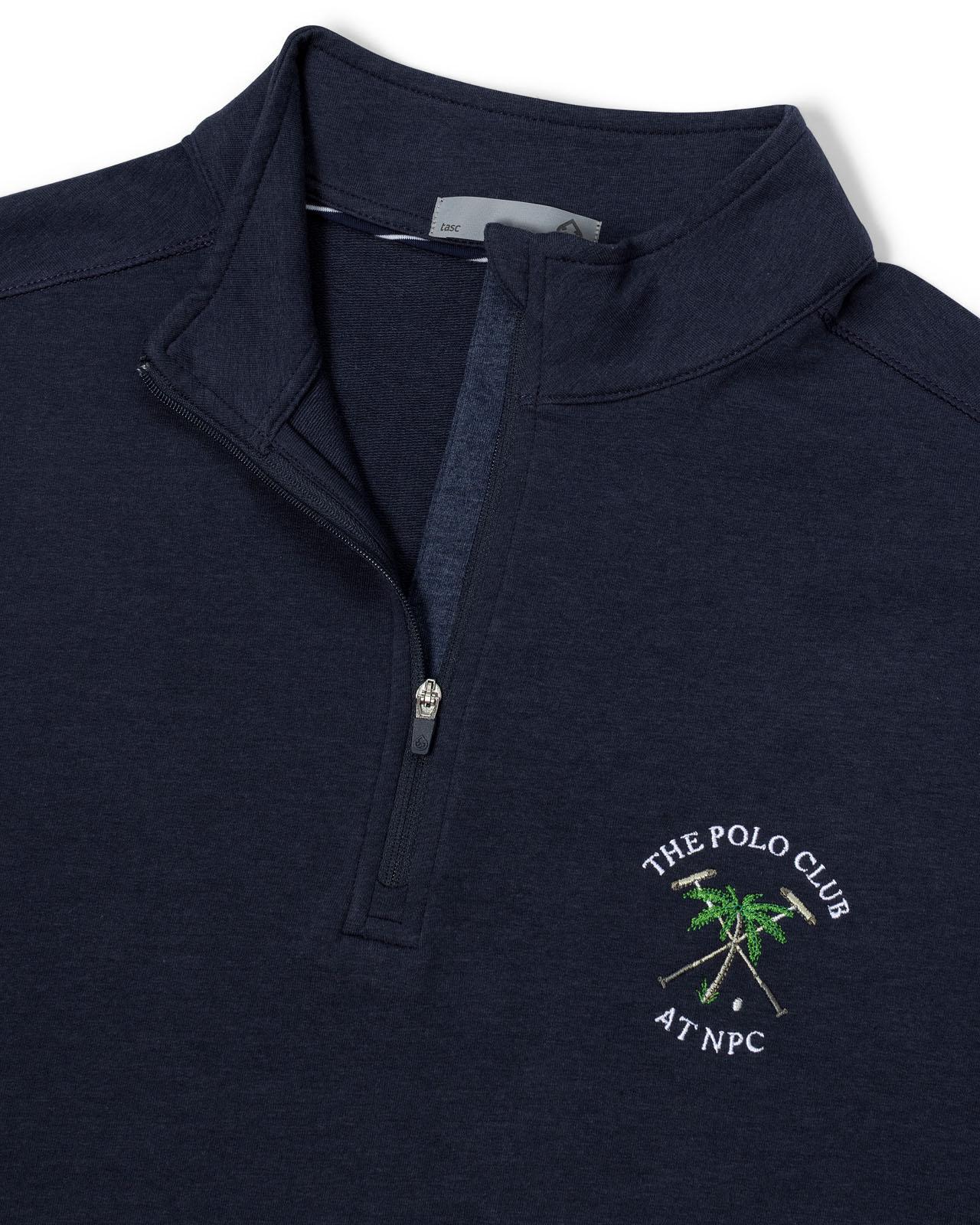 The Polo Club Men's Quarter Zip Pullover Navy