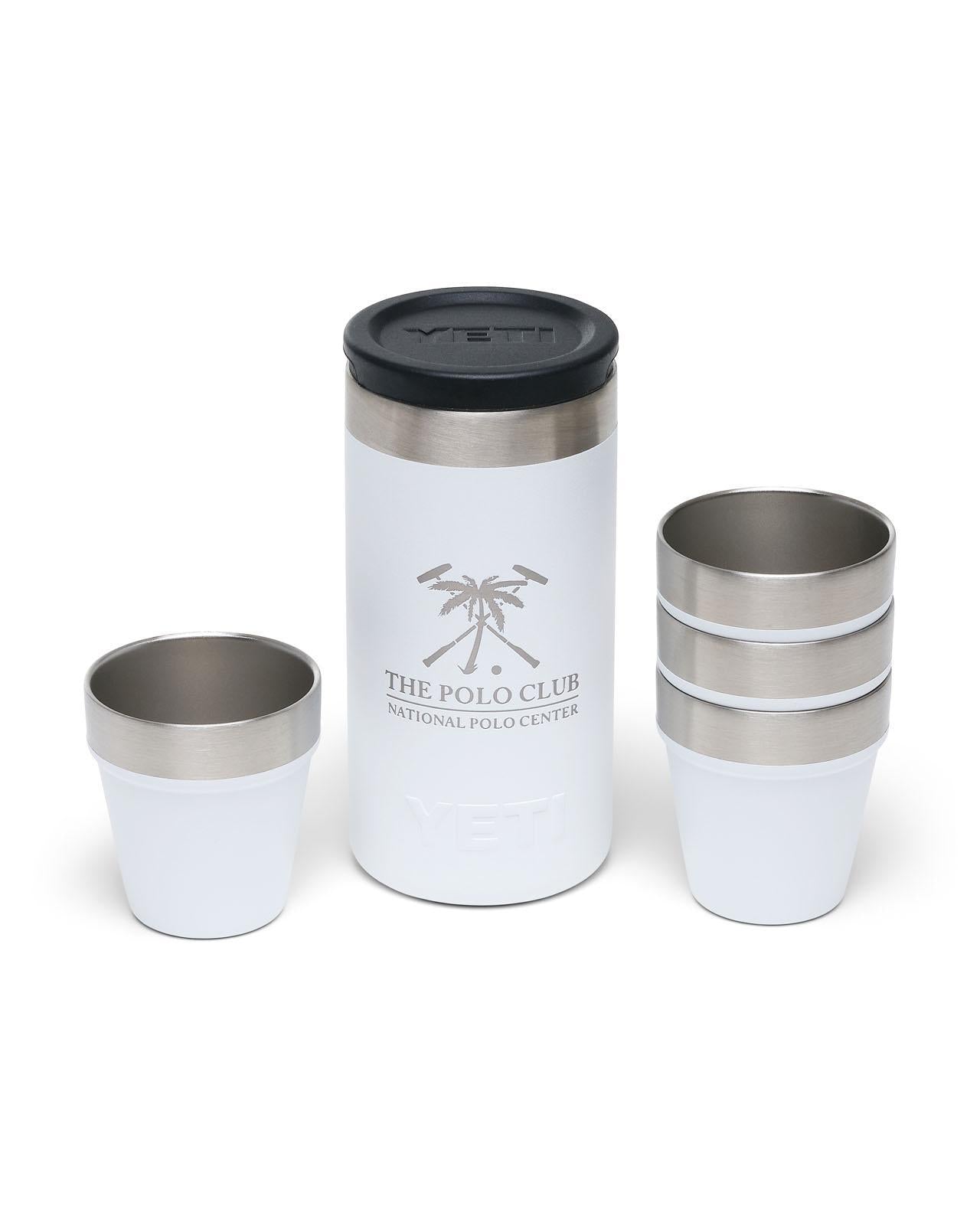 The Polo Club Yeti Shot Glasses and Case White