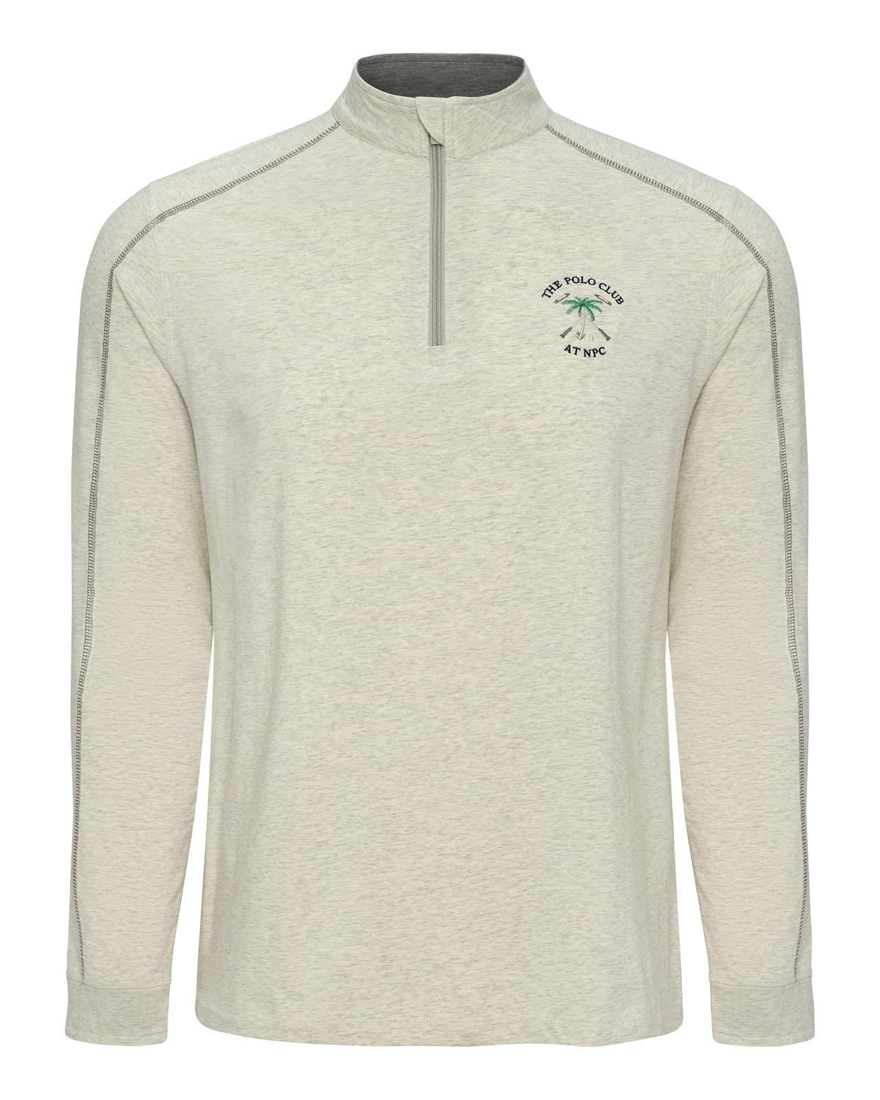 The Polo Club Men's Quarter Zip Pullover Off-White
