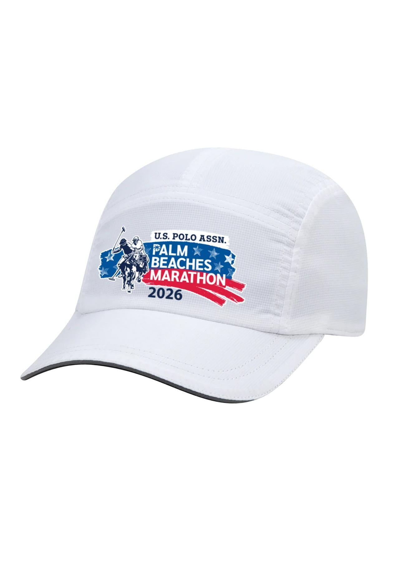 USPA x 2026 Palm Beaches Marathon Runners Hat White