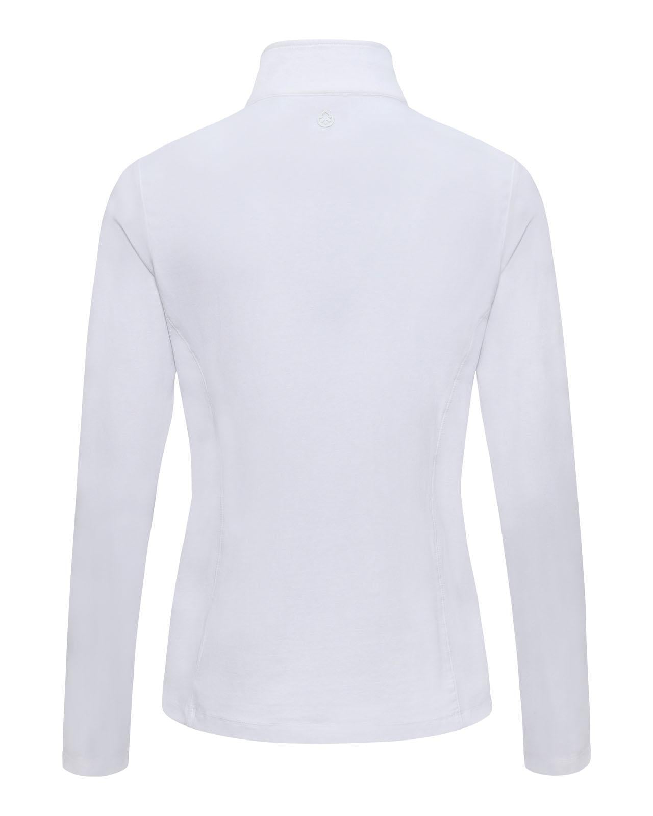 The Polo Club Women's Quarter Zip Pullover White