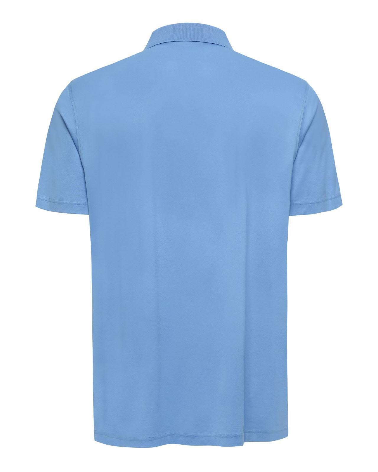 The Polo Club Men's Fine Mercerized Cotton Polo in Maui Blue