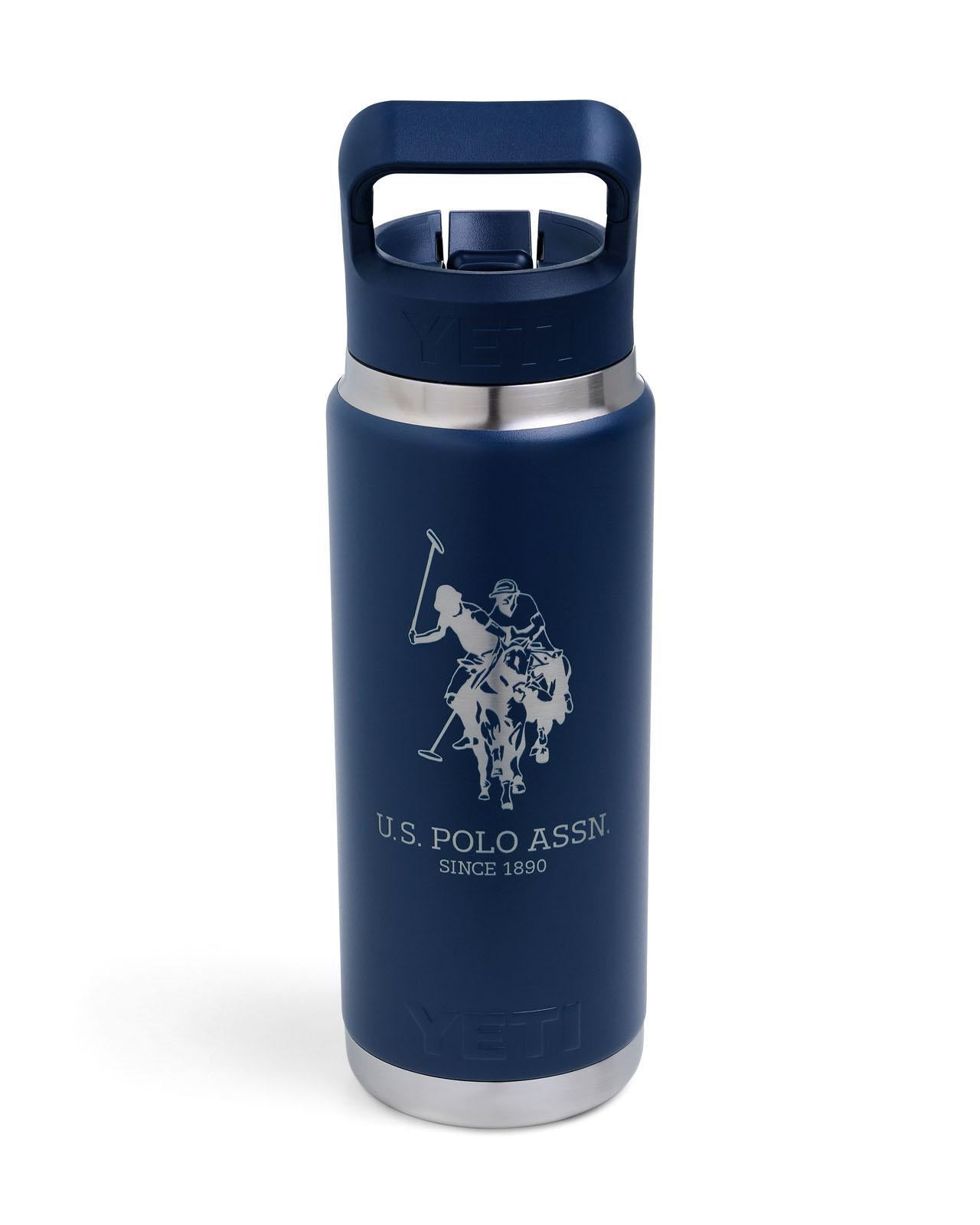 USPA Yeti Rambler 26oz Straw Bottle Navy