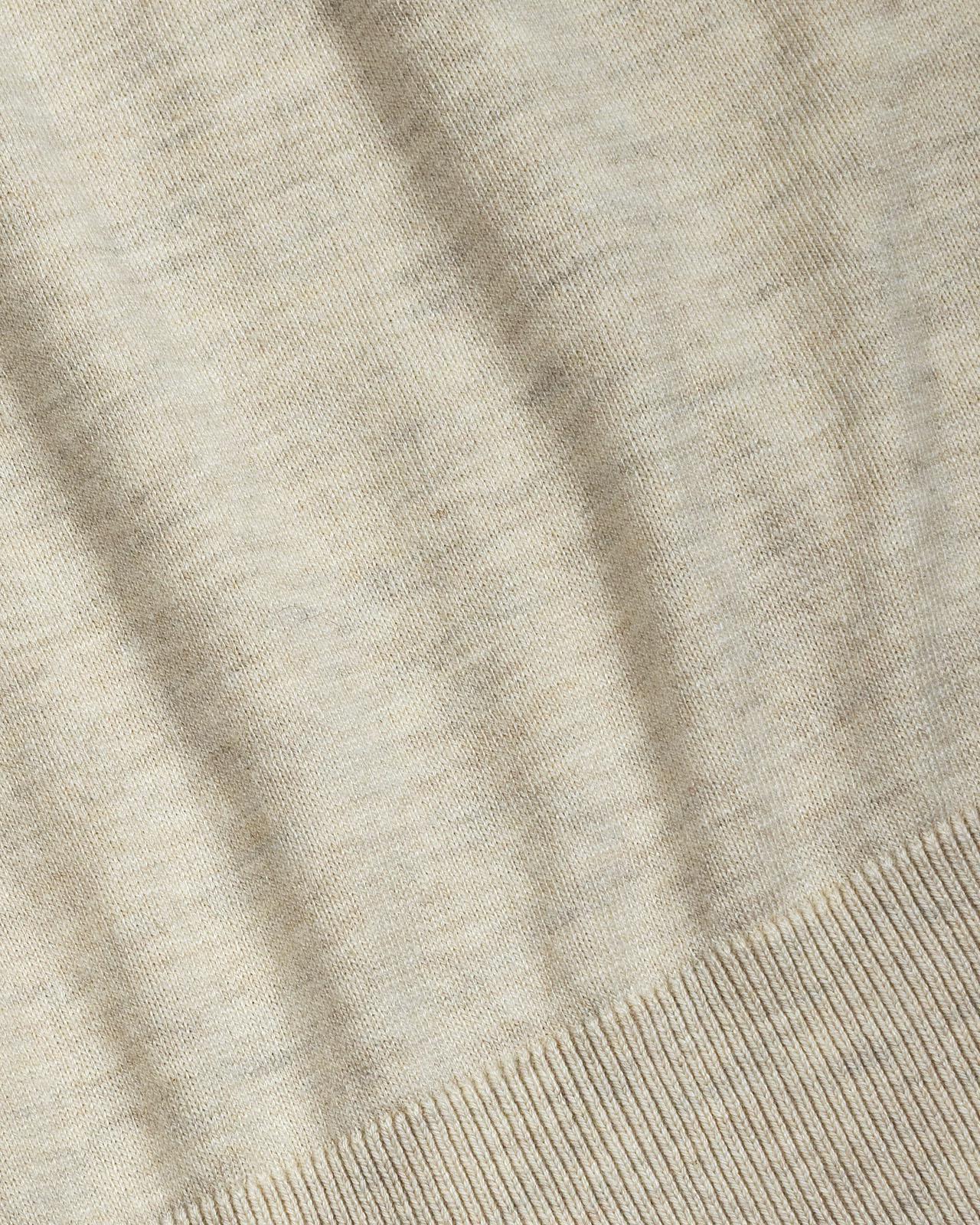 USPA Men's 1/4 Zip LS Sweater Birch Marl