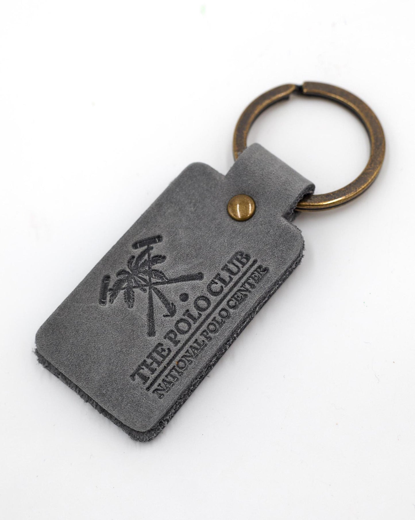 Double-sided Leather Keychain