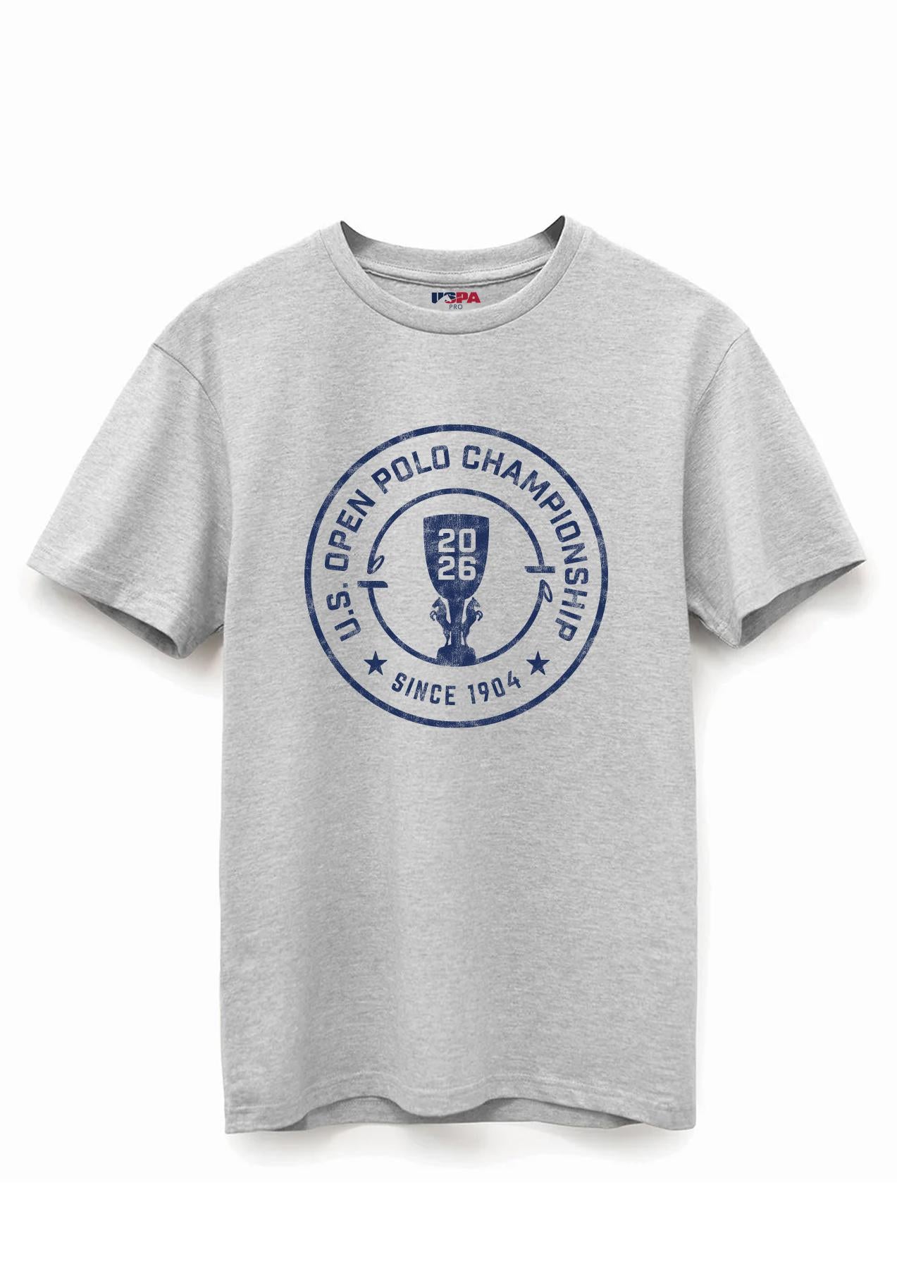 USPA Sport U.S. Open Polo Championship Supima T-Shirt Heather Grey