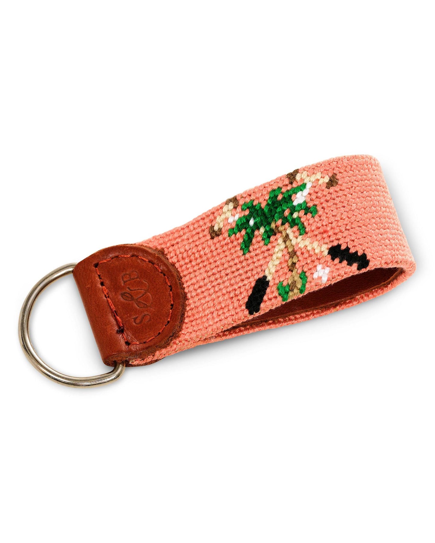 The Polo Club Key Fob "Needle Point" Peach
