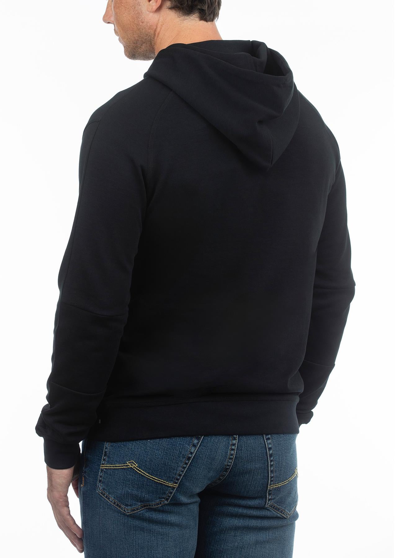 USPA Men's Stretch Interlock Hoodie Black