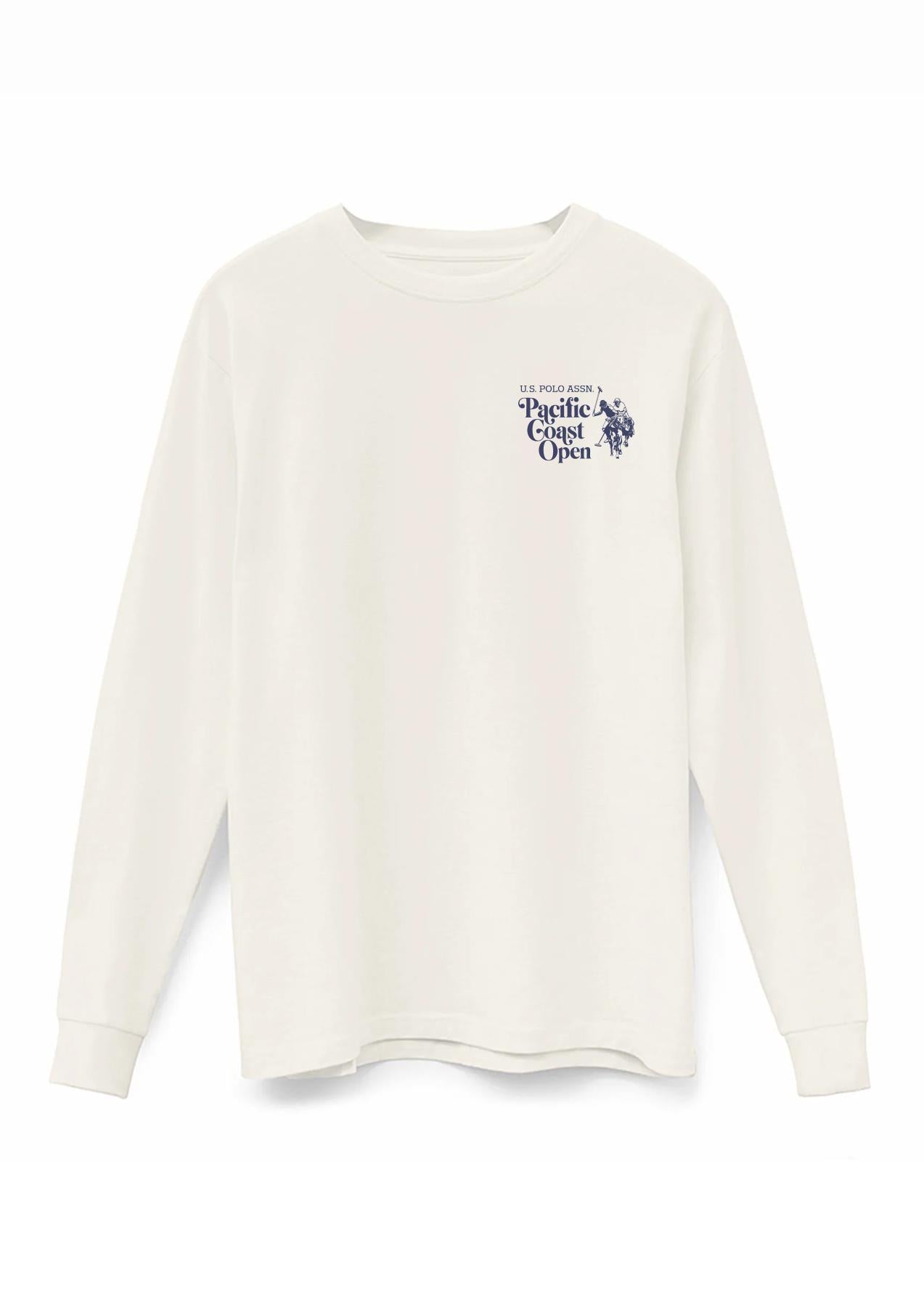 USPA 2026 Pacific Coast Open LS Supima T-Shirt Off-White