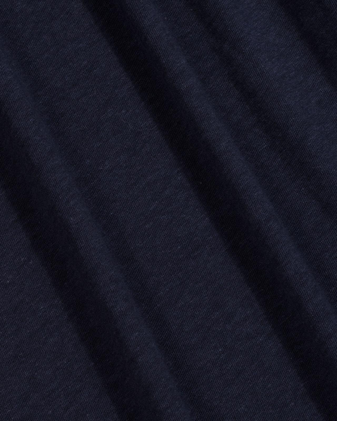 USPA Men's Johnny Collar Linen Polo Navy