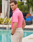 Men's Fine Mercerized Cotton Polo in Peppermint