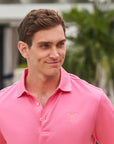 Men's Fine Mercerized Cotton Polo in Peppermint