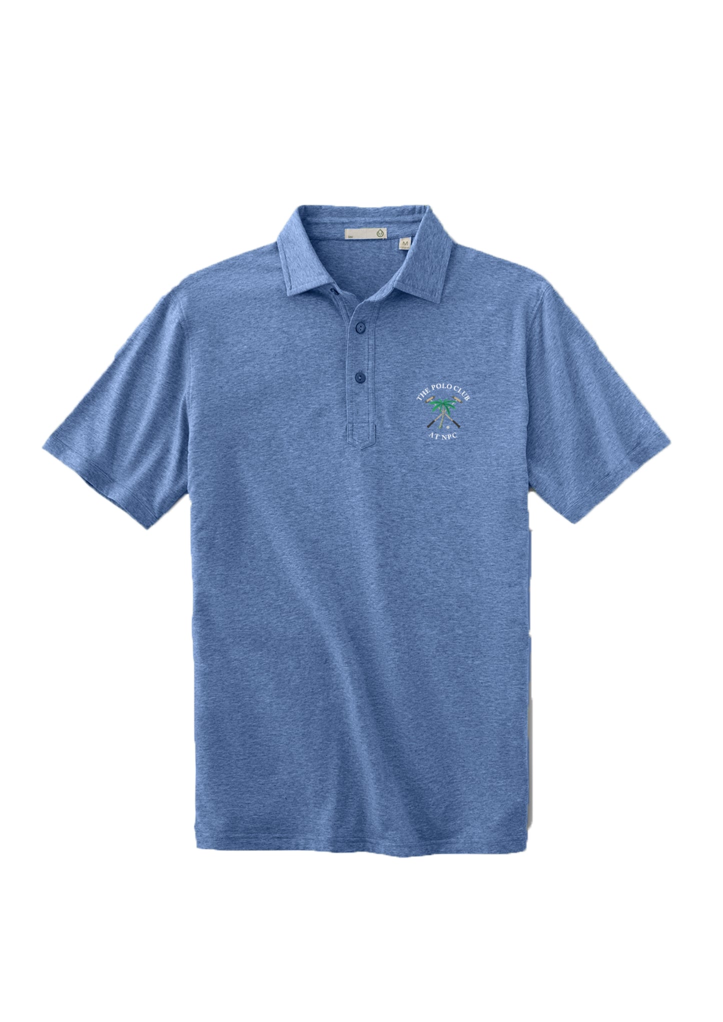 Men's Premium Polo Chambray Blue