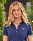 Women's Micropoly Performance Polo Navy