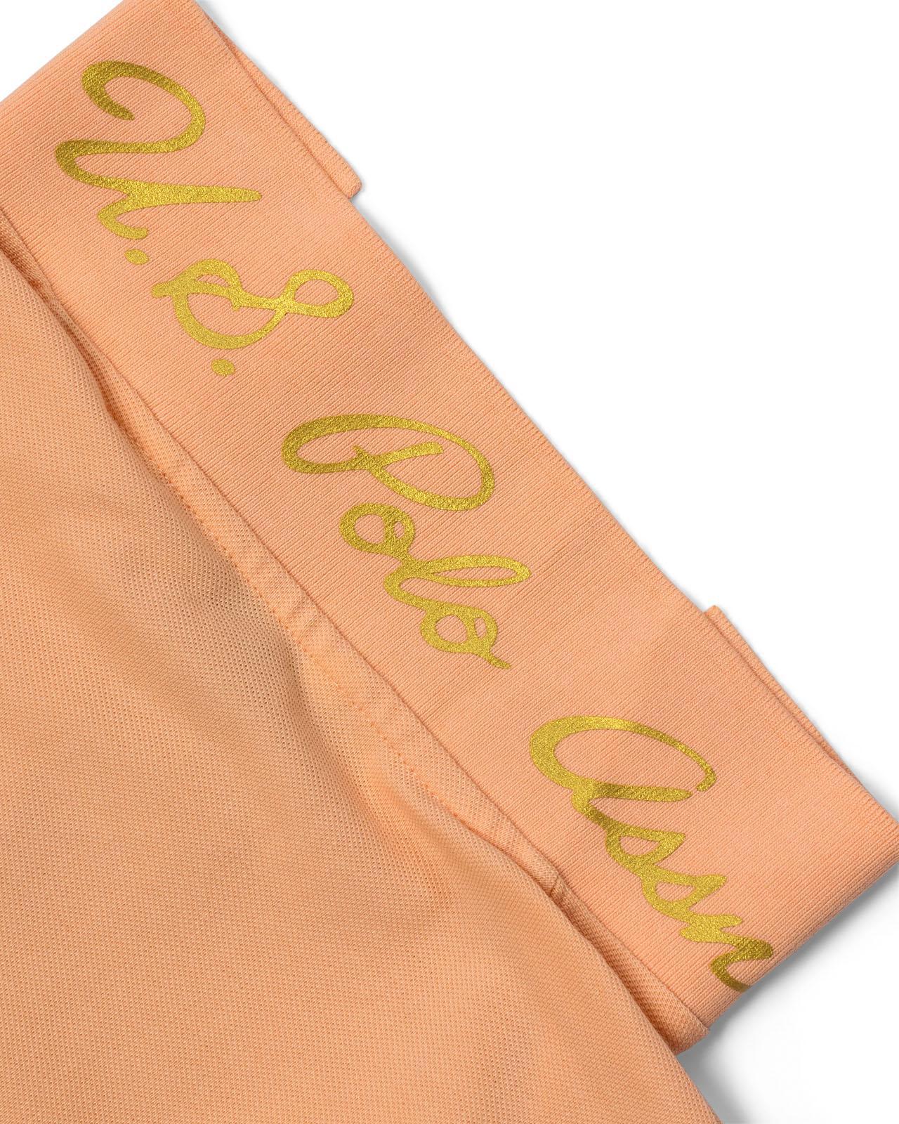 USPA Women's Gold Player 3 Polo Peach Nectar