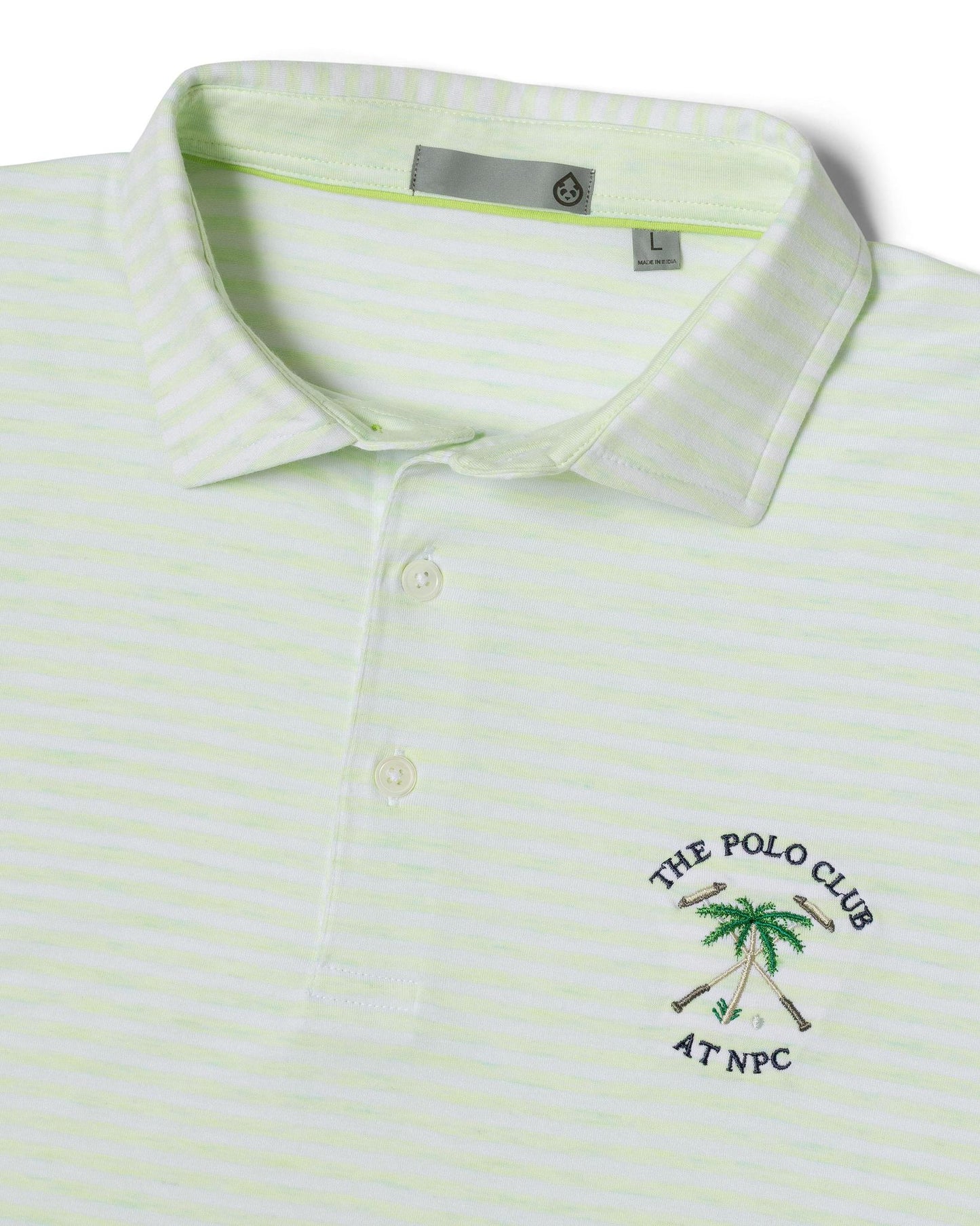 The Polo Club Men's Cloud Striped Polo Mist