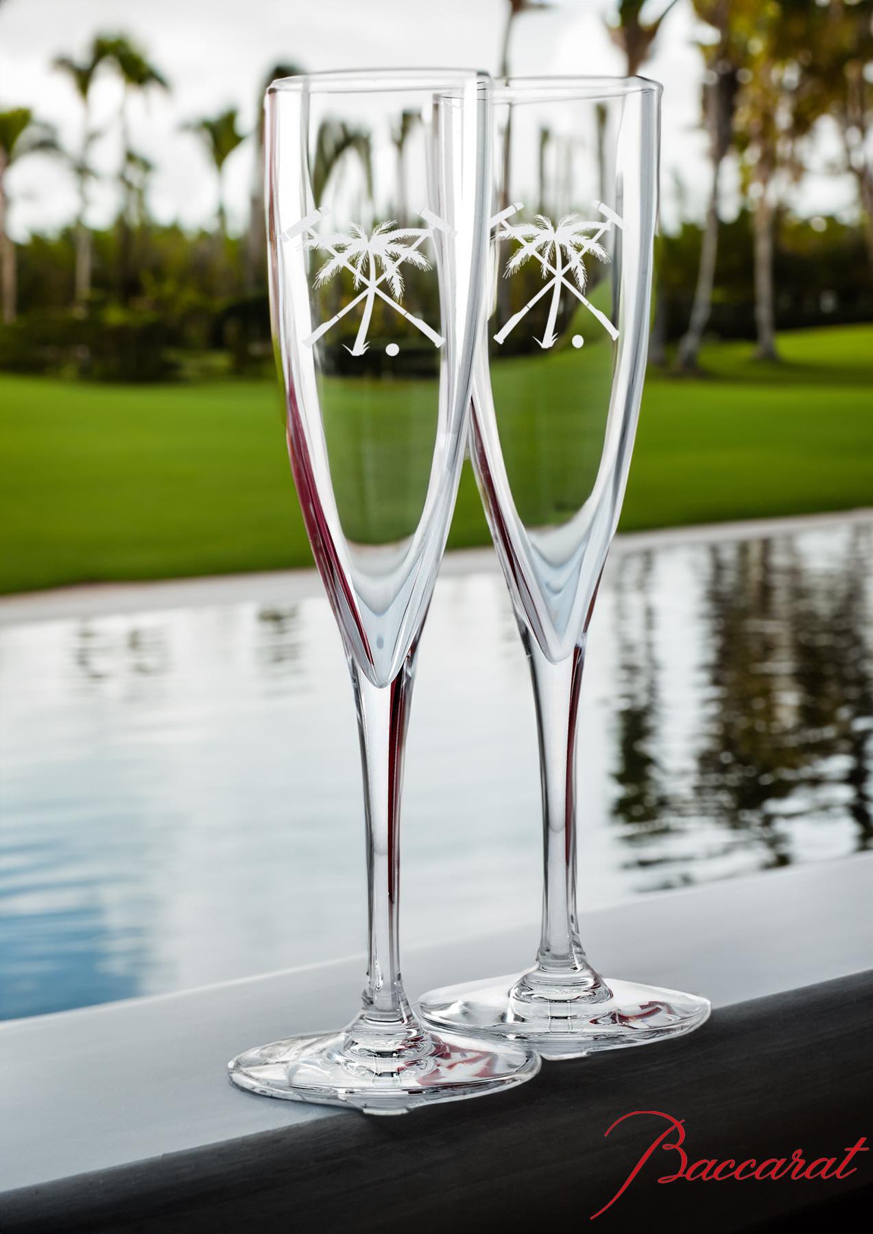 The Polo Club X Baccarat Champagne Flutes