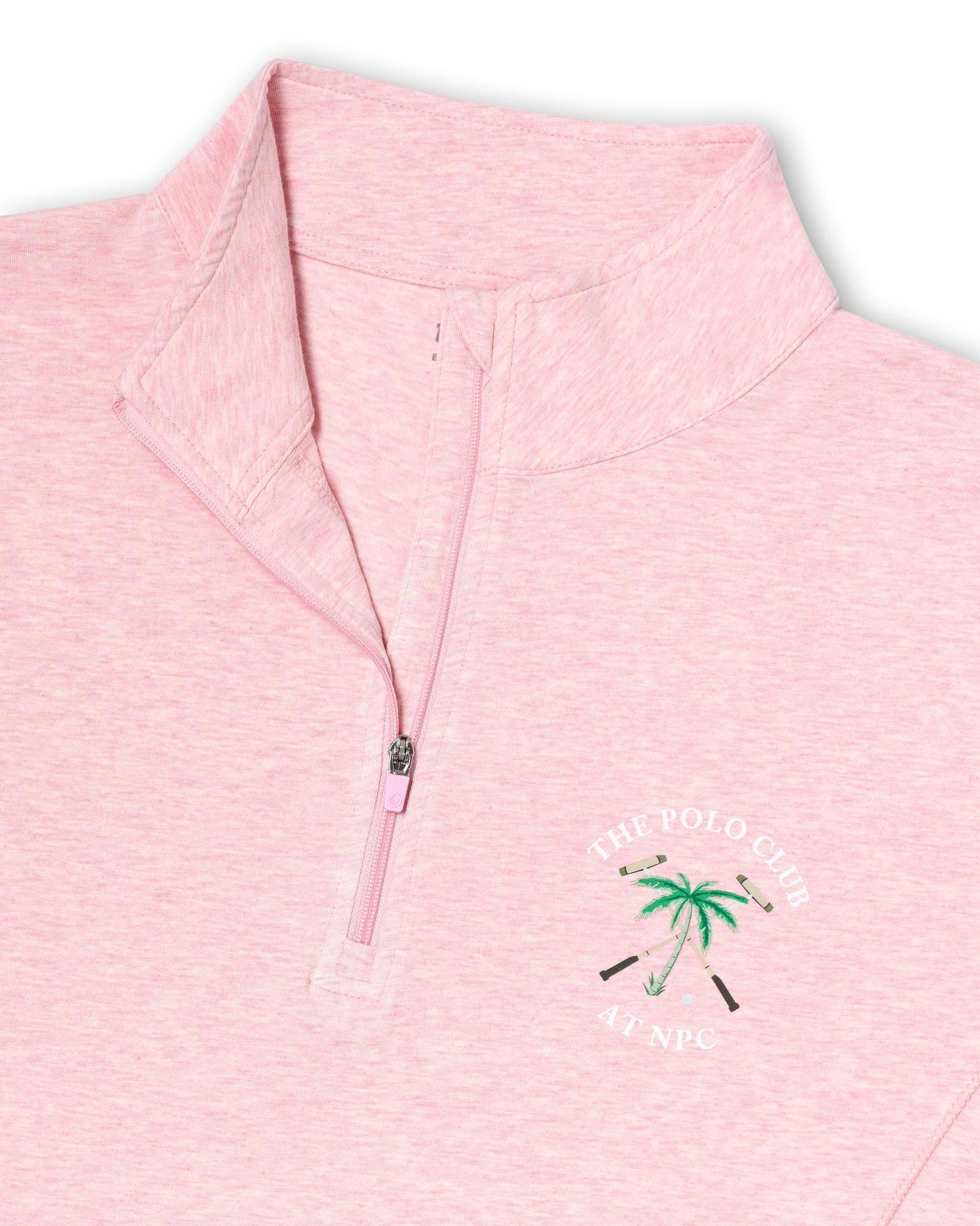 The Polo Club Women's Quarter Zip Pink Grapefruit
