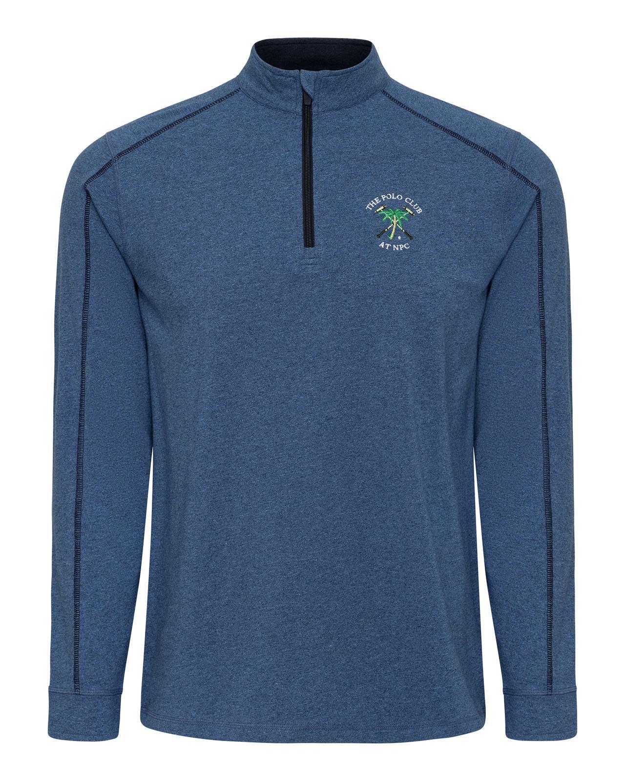 Men's Quarter Zip Pullover Blue Jasper