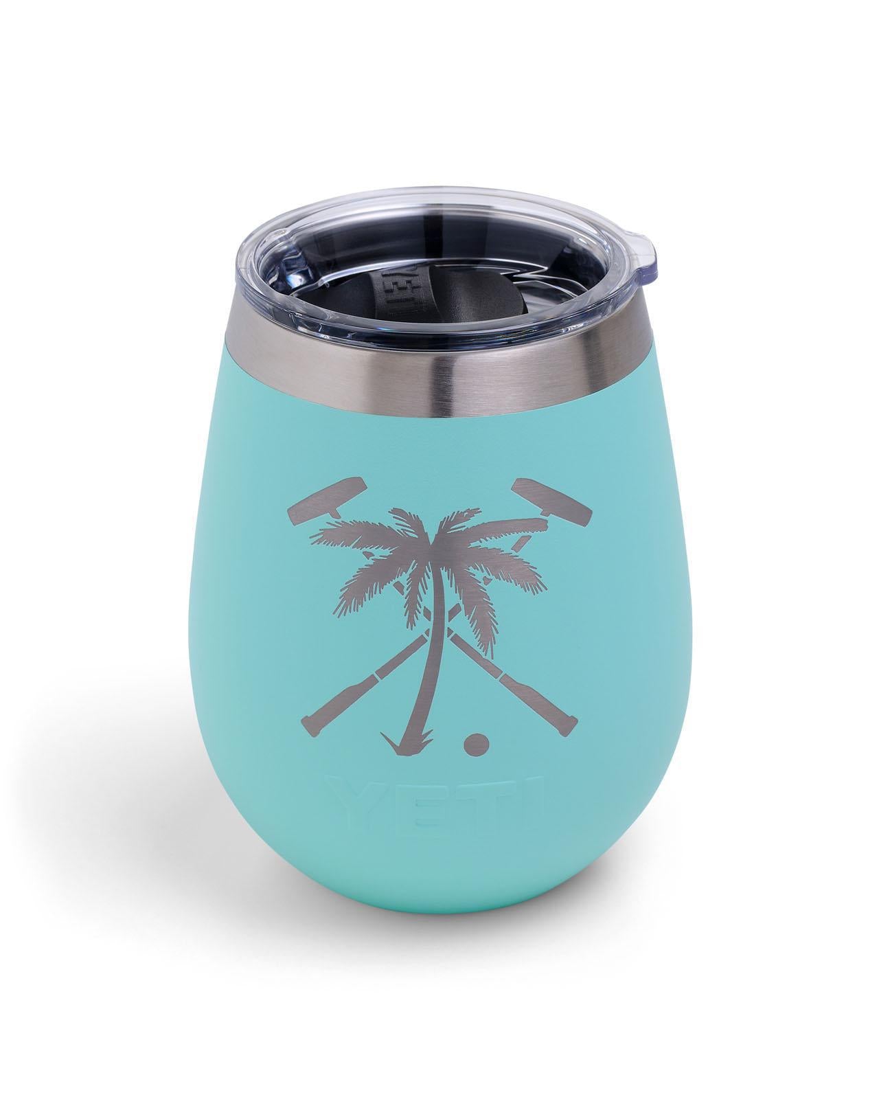 The Polo Club Yeti Rambler 10oz Wine SeaFoam