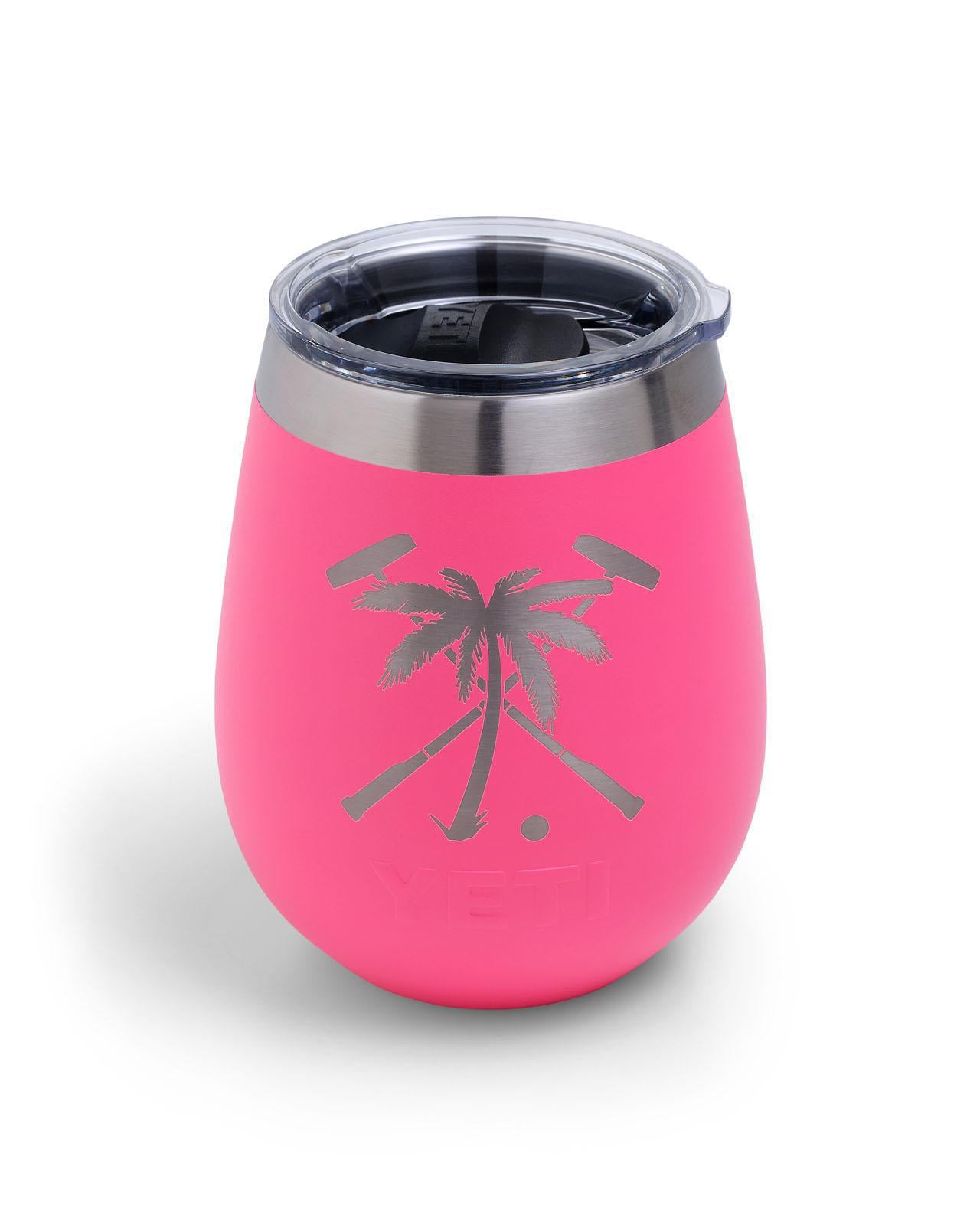 The Polo Club Yeti Rambler 10oz Wine Tropical Pink