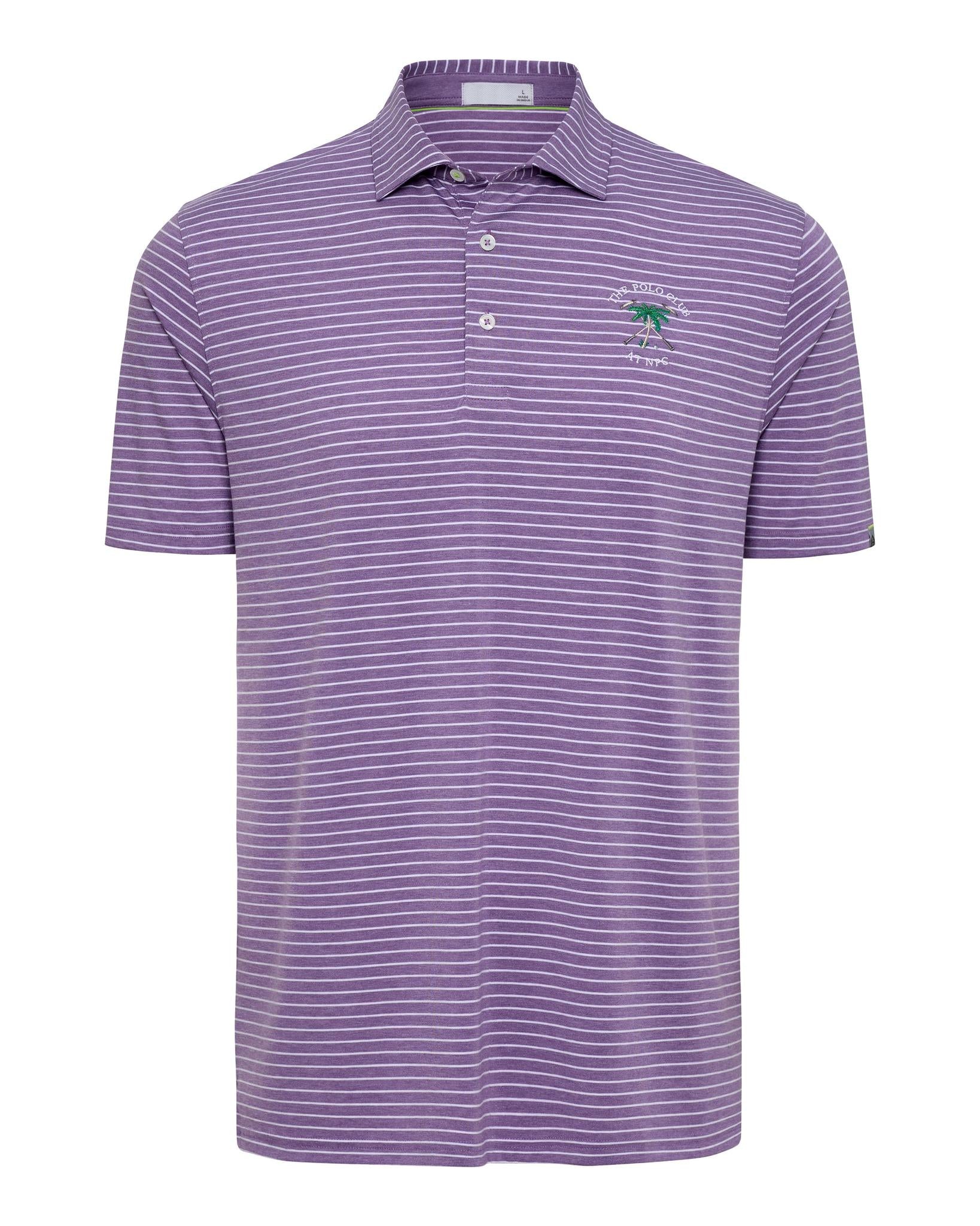 The Polo Club Men's Cloud Striped Polo Purple – USPA Shop