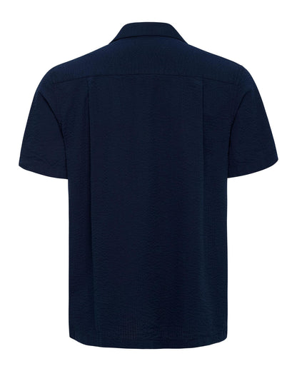 USPA Men's Seersucker SS Shirt Sapphire Navy