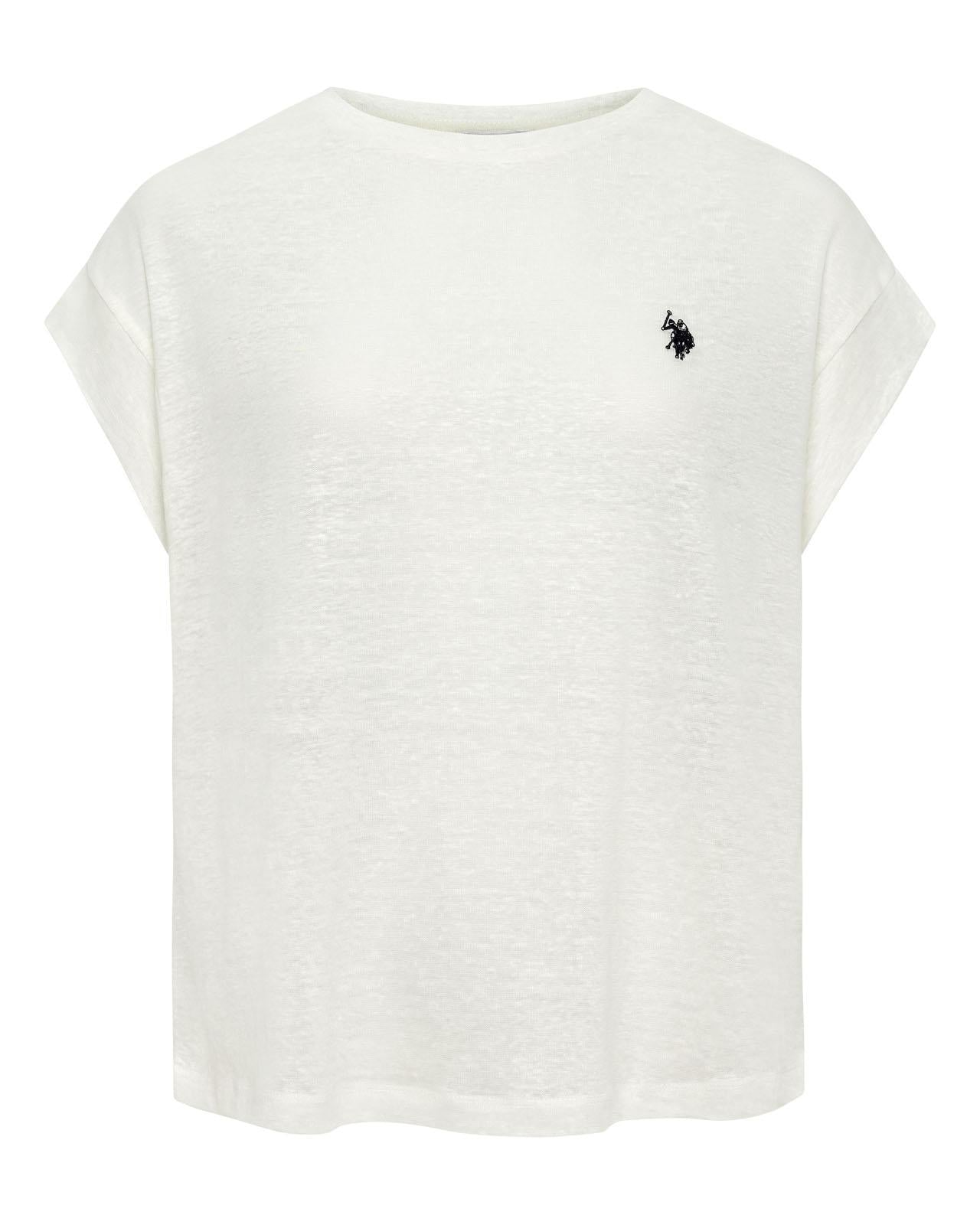 USPA Women's Mimi-Over T-Shirt White