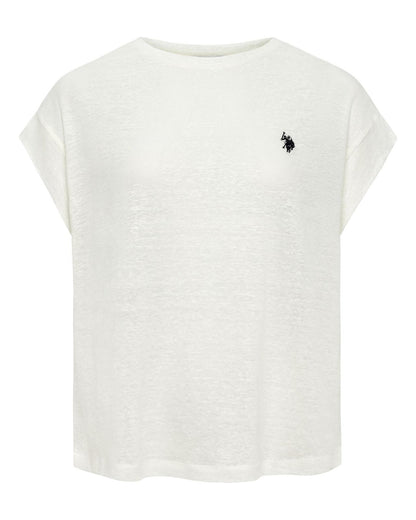 USPA Women's Mimi-Over T-Shirt White