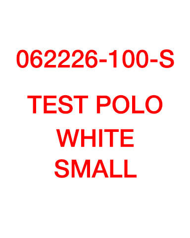 062226 Test Polo in White