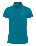 The Polo Club Women's Micropoly Performance Polo Teal