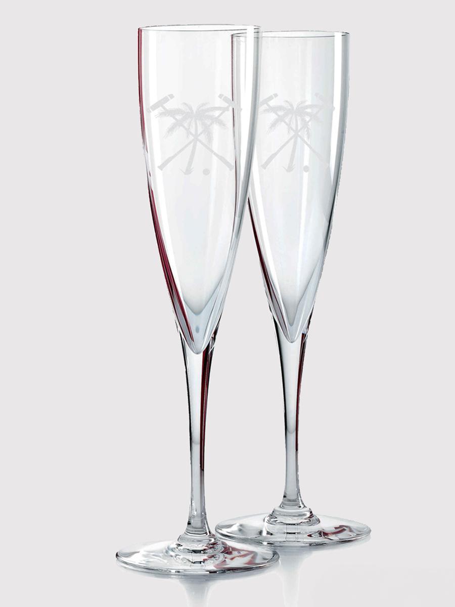 The Polo Club X Baccarat Champagne Flutes