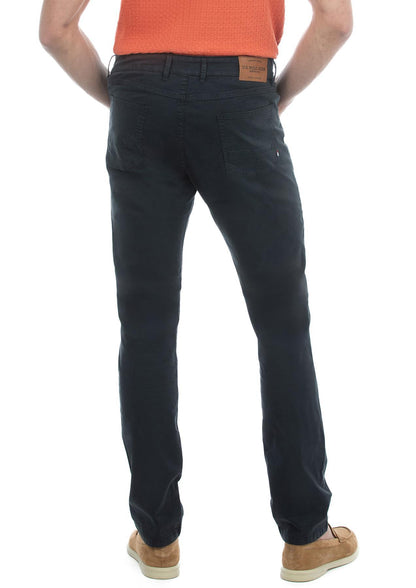 USPA Men's 5-Pocket Stretch Twill Overdyed Pant Navy