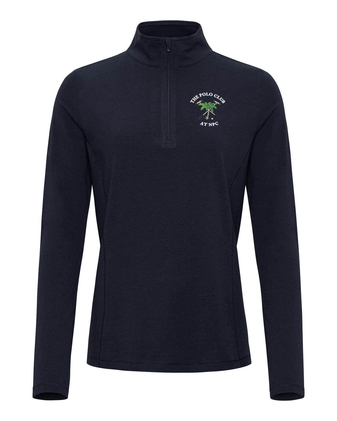 The Polo Club Women's Quarter Zip Pullover Navy
