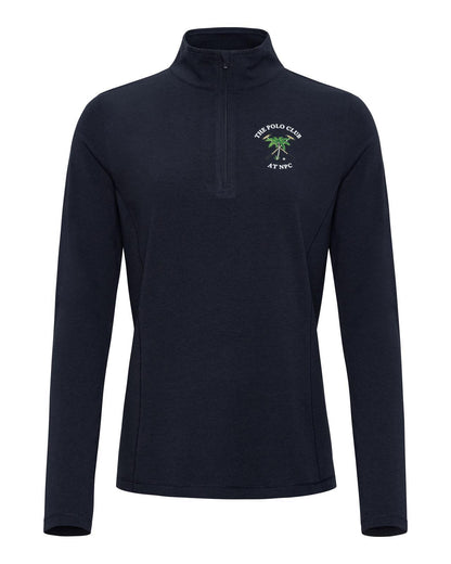 The Polo Club Women's Quarter Zip Pullover Navy