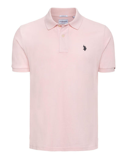 USPA Men's DHM Pique Polo Tickled Pink