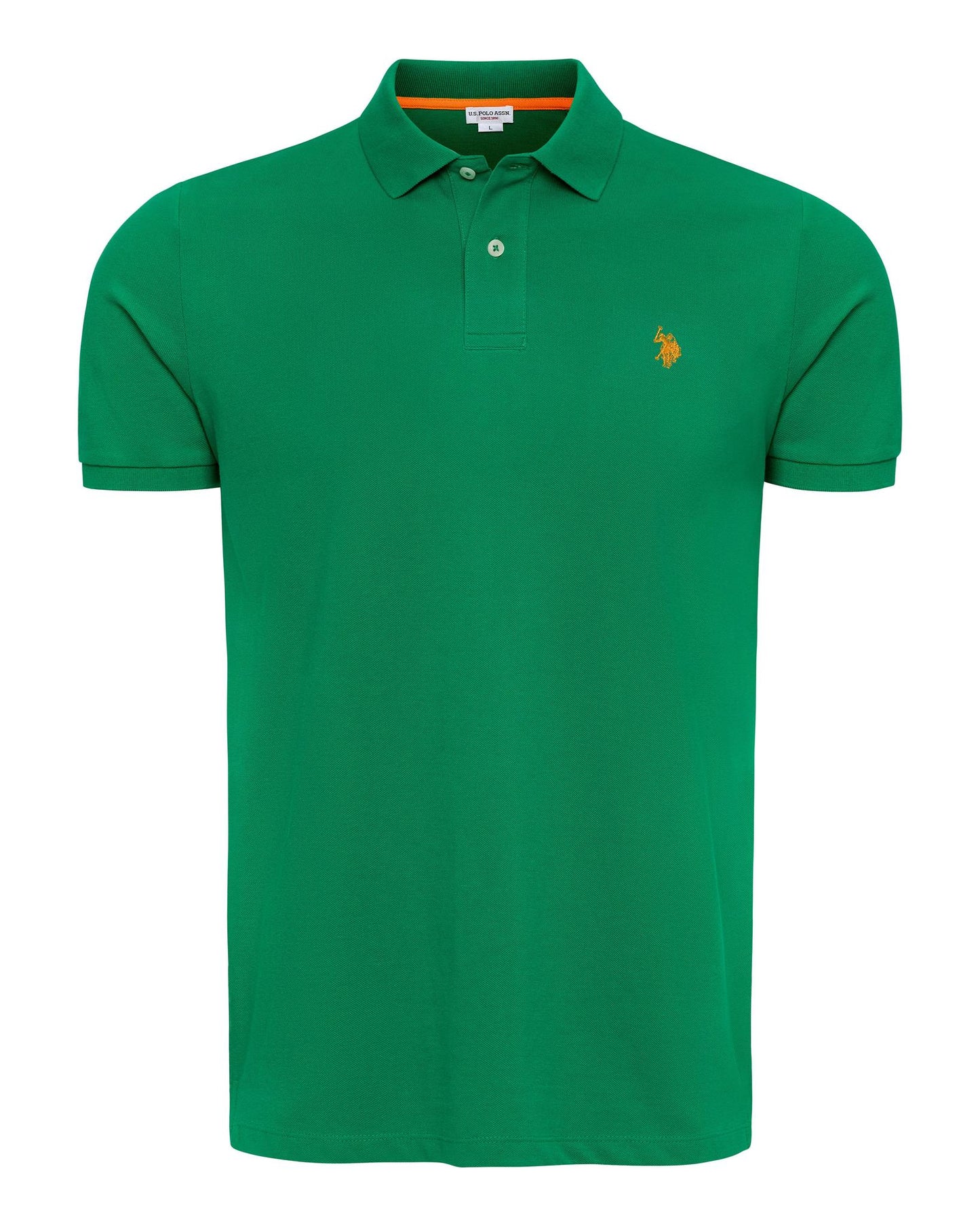 USPA Men's SS Vibrant Pique Polo Green