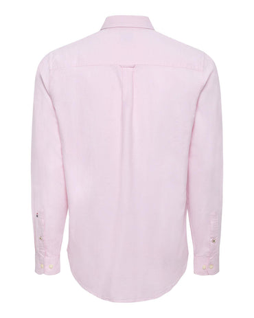 USPA Men's Peached Oxford LS Shirt Orchid Pink