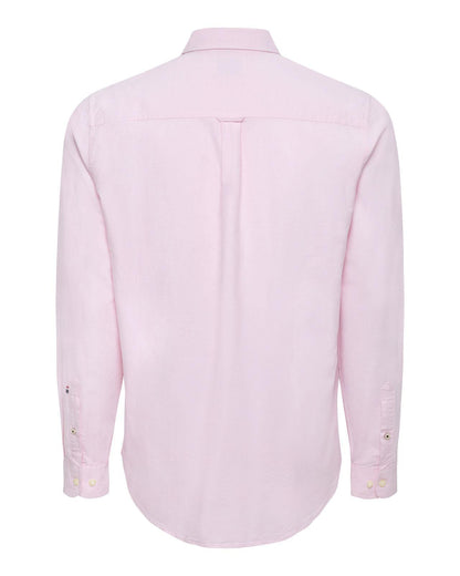 USPA Men's Peached Oxford LS Shirt Orchid Pink