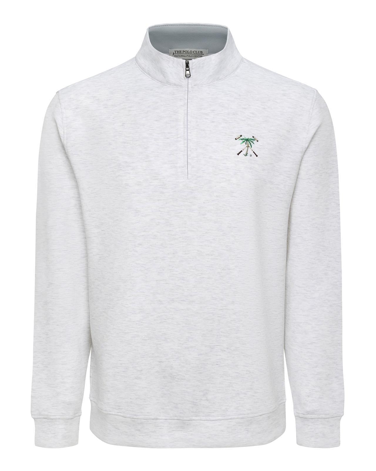 The Polo Club Men's Ultra Soft 1/4 Zip Heather Grey