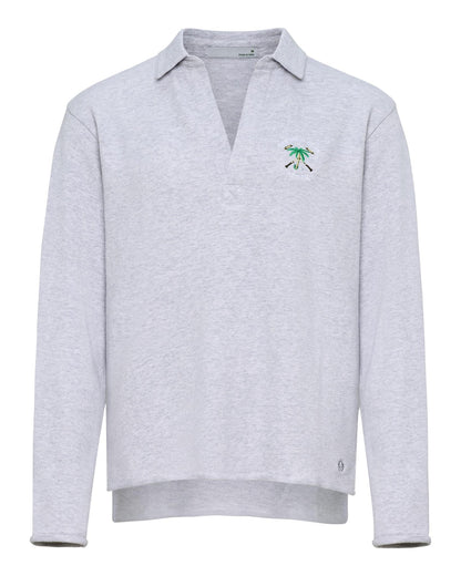 The Polo Club Women's Polo Sweatshirt Heather Grey