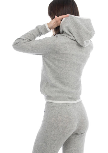 USPA Women's Wool/Poly Hoodie Sweatshirt Grey