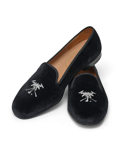 Men's The Polo Club X Stubbs & Wootton Velvet in Black 9.5 Men's The Polo Club X Stubbs & Wootton Velvet in Black 9.5