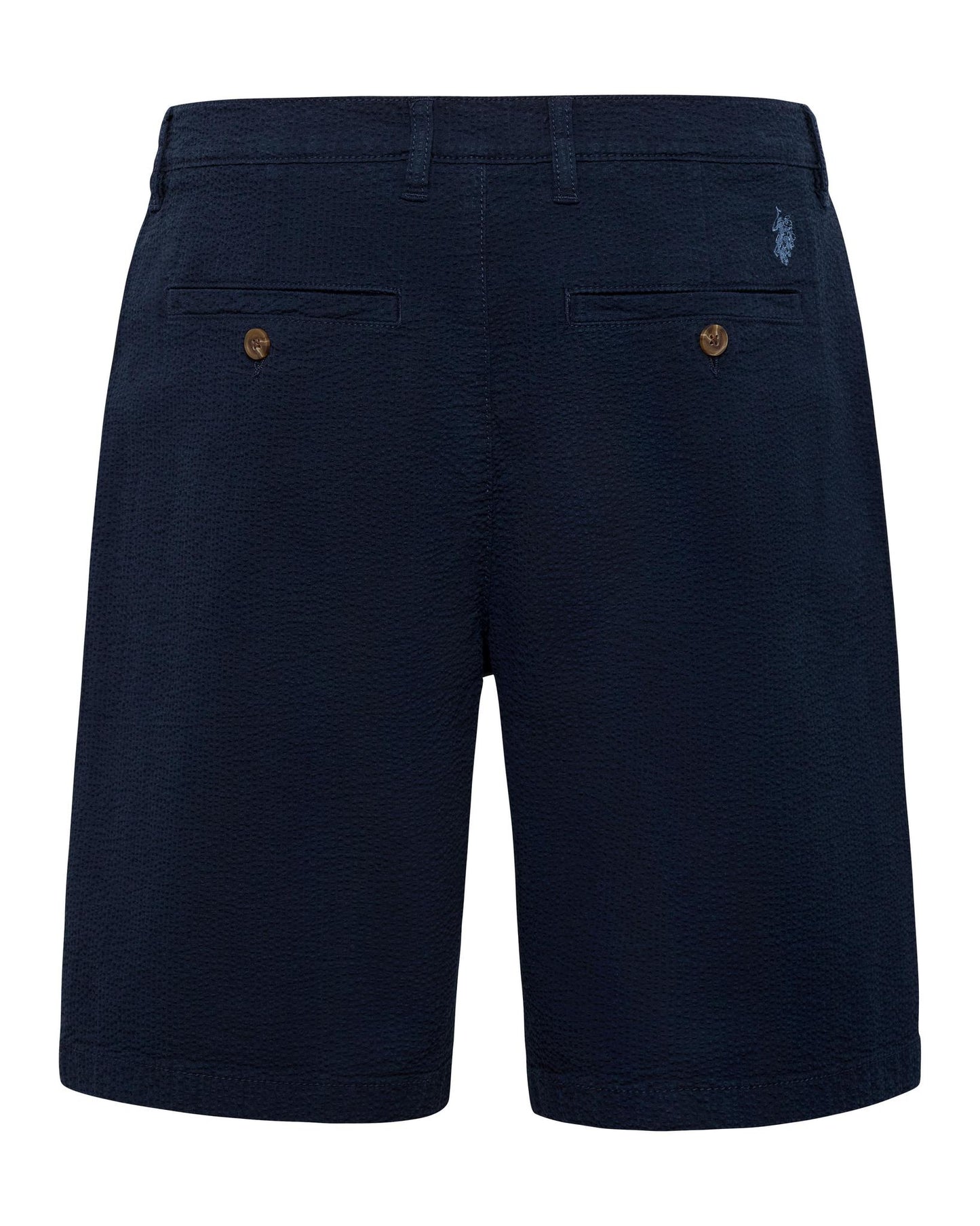 USPA Men's Seersucker Chino Short Sapphire Navy