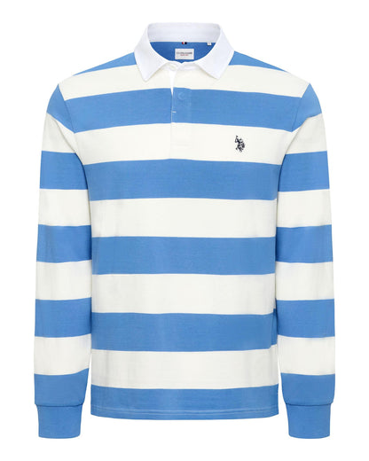 USPA Men's Classic Stripe Rugby Whisper White